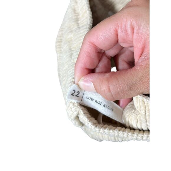 Pacsun Tan Corduroy Low Rise Baggy Pants Wide Leg Size 22 - Picture 8 of 9